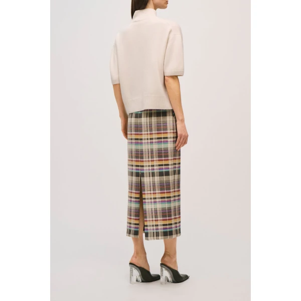 Brandon Maxwell Kinley Sweater in Ivory, view 5