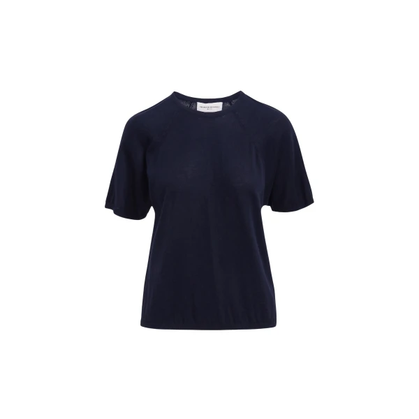 Brandon Maxwell Lee Tee in Navy Top