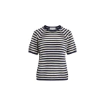 Brandon Maxwell Lee Tee in Navy/White Stripe Top