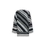Brandon Maxwell Leni Tunic in Black/White Stripe