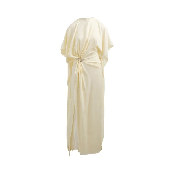 Brandon Maxwell Lucia Dress in Ivory