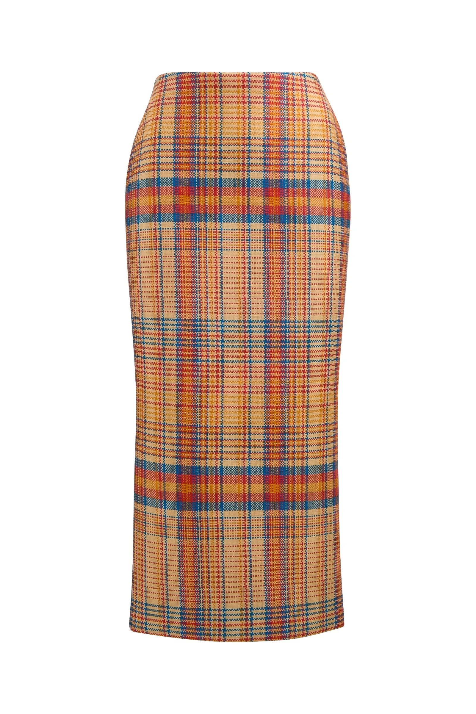 Brandon-Maxwell-Mercer-Skirt-in-Orange-Plaid82206_nobg Brandon Maxwell Mercer Skirt in Orange Plaid