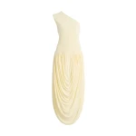 Brandon Maxwell Mila Dress in Butter Yellow