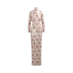 Brandon Maxwell Monet Gown in Pailette Blush Floral