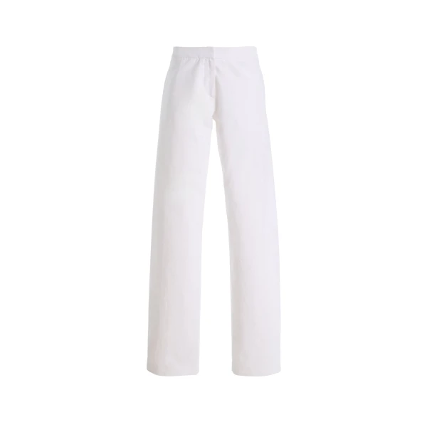 Brandon Maxwell Parks Trouser in White