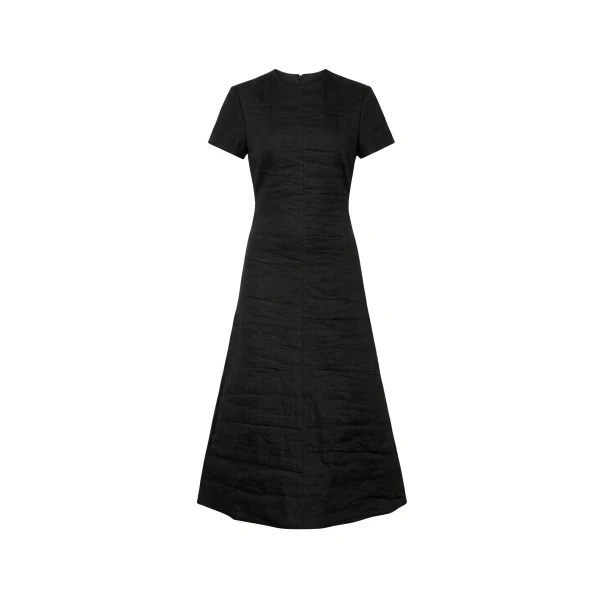 Brandon Maxwell Ridley Midi Dress in Black