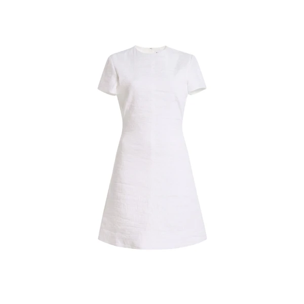 Brandon Maxwell Ridley Mini Dress in White