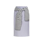 Brandon Maxwell Townes Skirt in Trompe l’Oeil