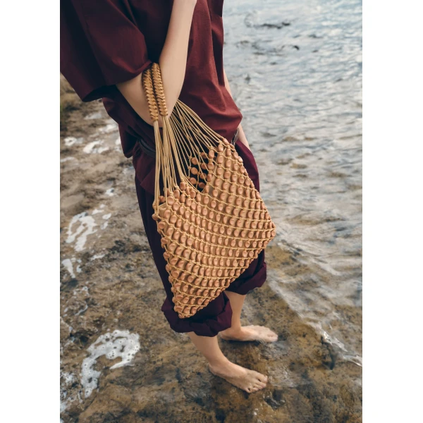 Polene Nomad Solé in Tan Bag, view 3