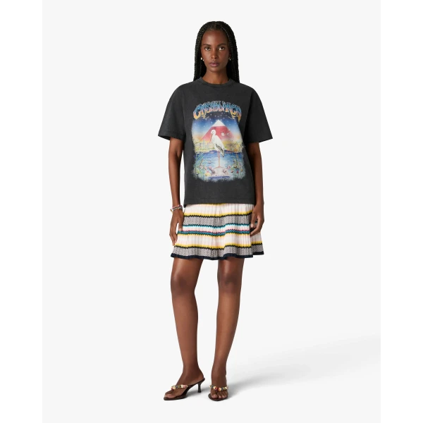Casablanca Black Egypt As It Was Oversized Short Sleeve T-Shirt, view 2