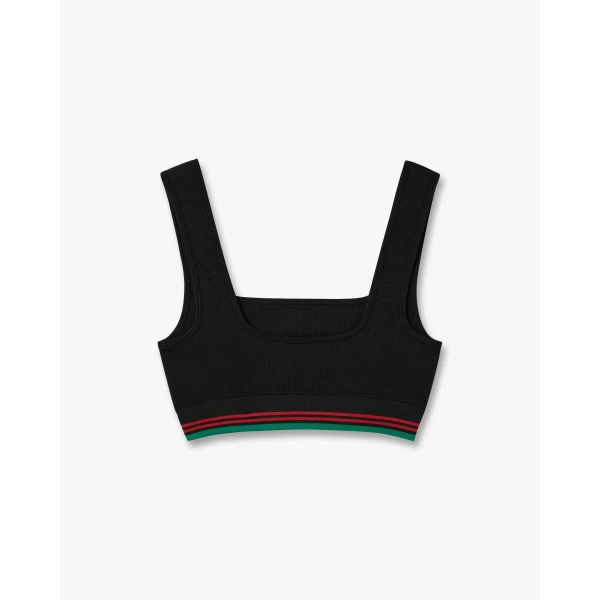 Casablanca Black Seamless Bralette, view 2