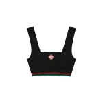Casablanca Black Seamless Bralette