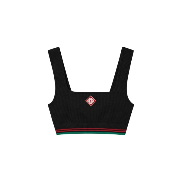 Casablanca Black Seamless Bralette