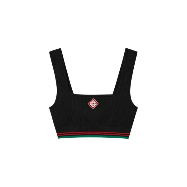 Casablanca Black Seamless Bralette