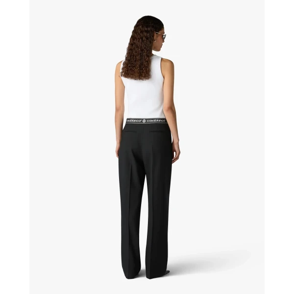 Casablanca Black Wool Tailored Trousers, view 3