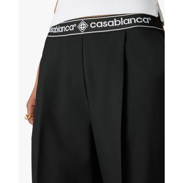 Casablanca Black Wool Tailored Trousers, view 5