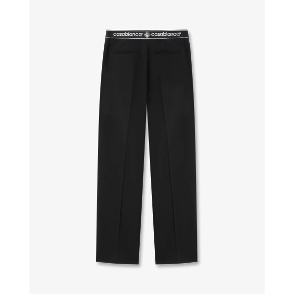 Casablanca Black Wool Tailored Trousers, view 6