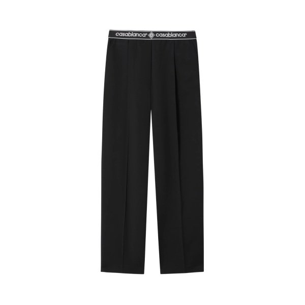 Casablanca Black Wool Tailored Trousers