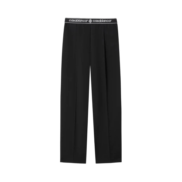 Casablanca Black Wool Tailored Trousers