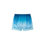 Casablanca Blue Gradient Egyptian Rug Silk Shorts