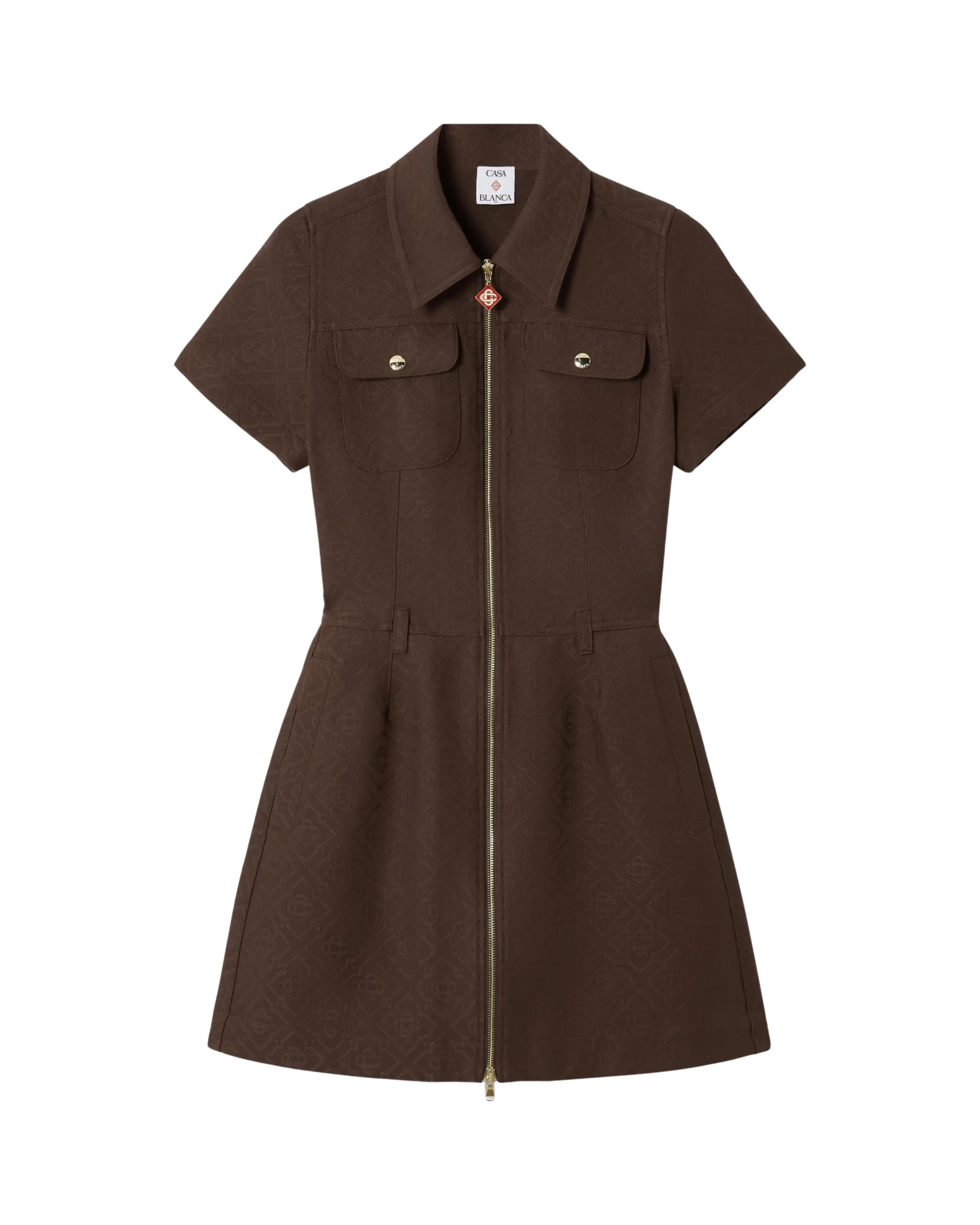 Dark Brown Monogram Canvas Midi Dress