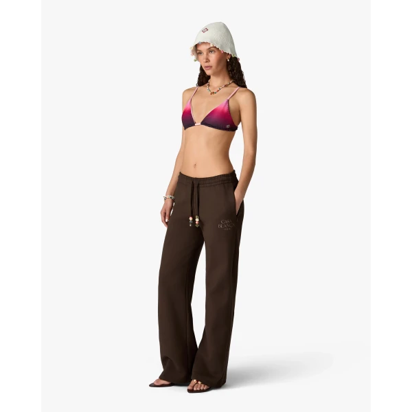 Casablanca Dark Brown Wide Leg Sweatpants, view 2