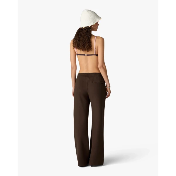 Casablanca Dark Brown Wide Leg Sweatpants, view 3