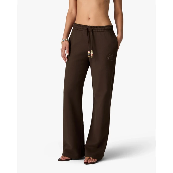 Casablanca Dark Brown Wide Leg Sweatpants, view 4