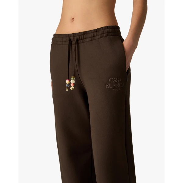 Casablanca Dark Brown Wide Leg Sweatpants, view 5