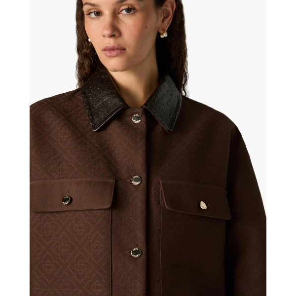 Casablanca Dark Brown Workwear Jacket, view 5