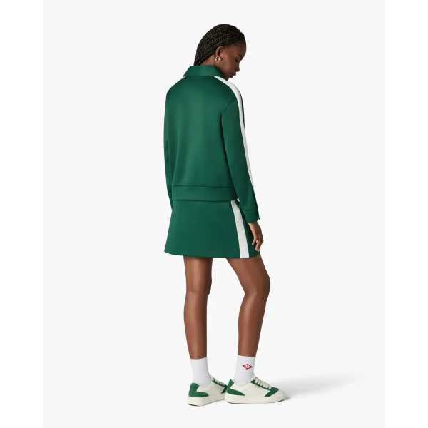 Casablanca Green Scuba Mini Skirt, view 3