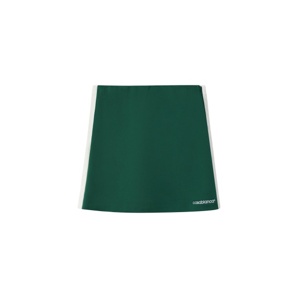 Casablanca Green Scuba Mini Skirt