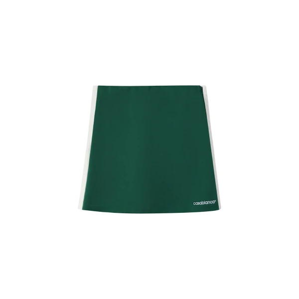 Casablanca Green Scuba Mini Skirt