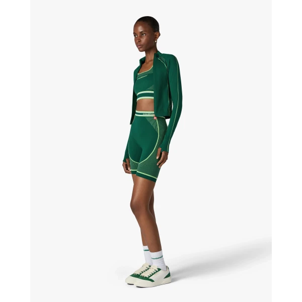 Casablanca Green Seamless Zip-Up Jacket, view 2