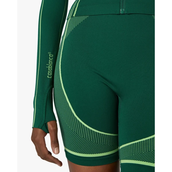 Casablanca Green Seamless Zip-Up Jacket, view 5