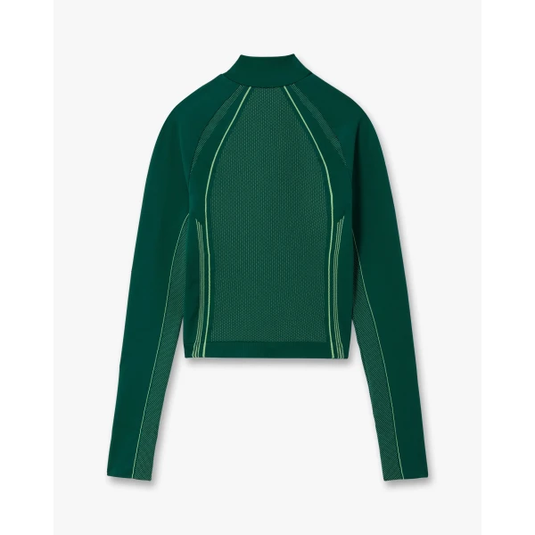Casablanca Green Seamless Zip-Up Jacket, view 6