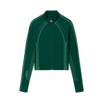 Casablanca Green Seamless Zip-Up Jacket