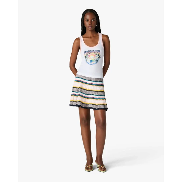 Casablanca Multicolour Airspray Printed Tank Top, view 2