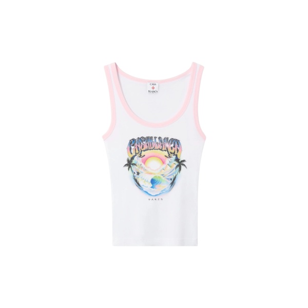 Casablanca Multicolour Airspray Printed Tank Top
