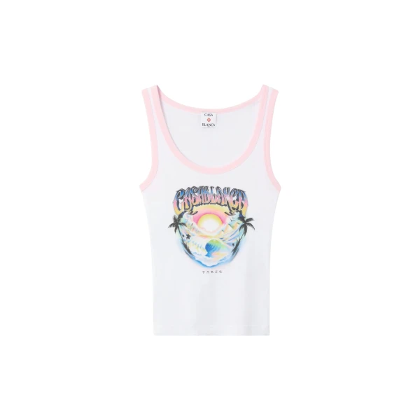 Casablanca Multicolour Airspray Printed Tank Top