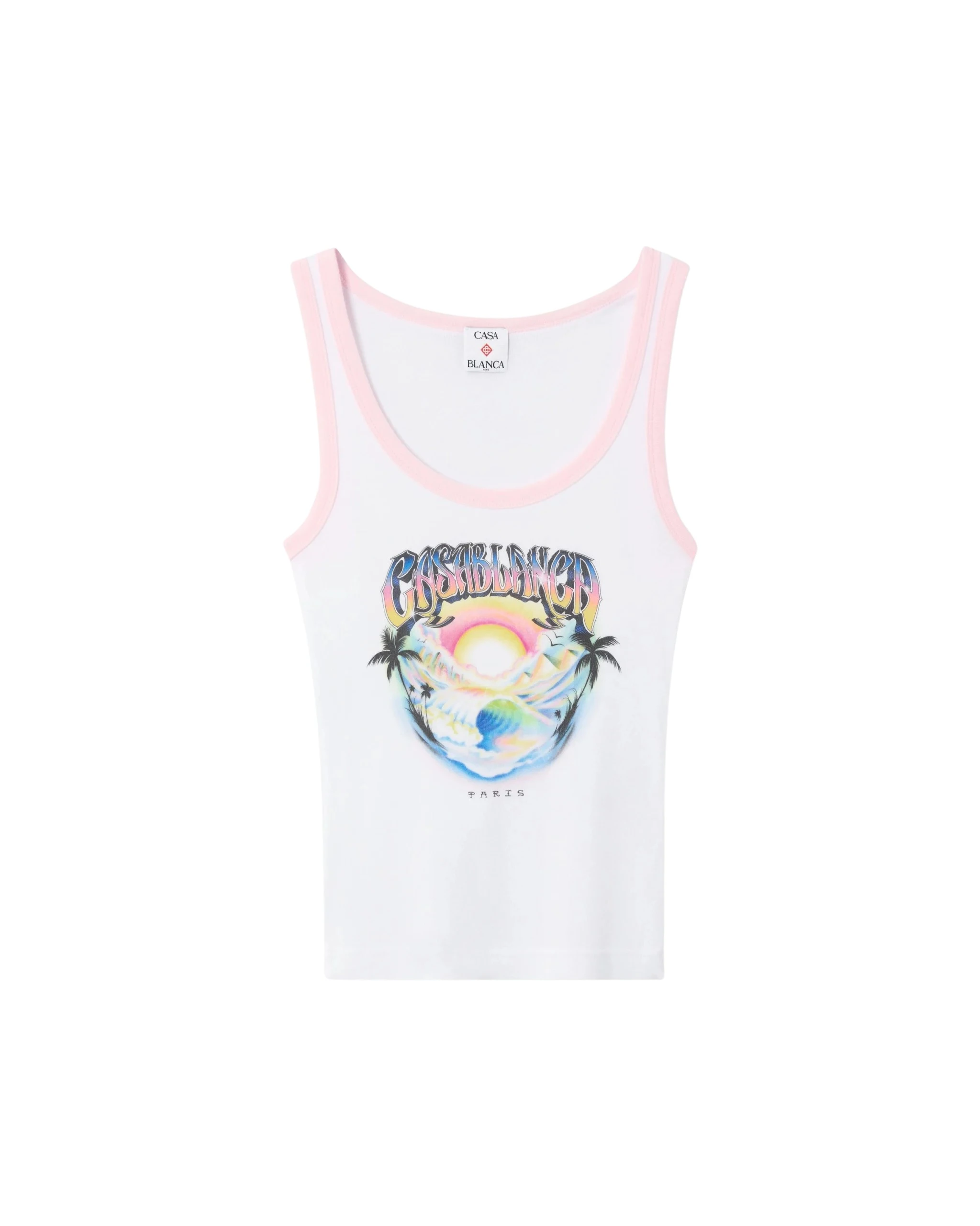 Multicolour Airspray Printed Tank Top