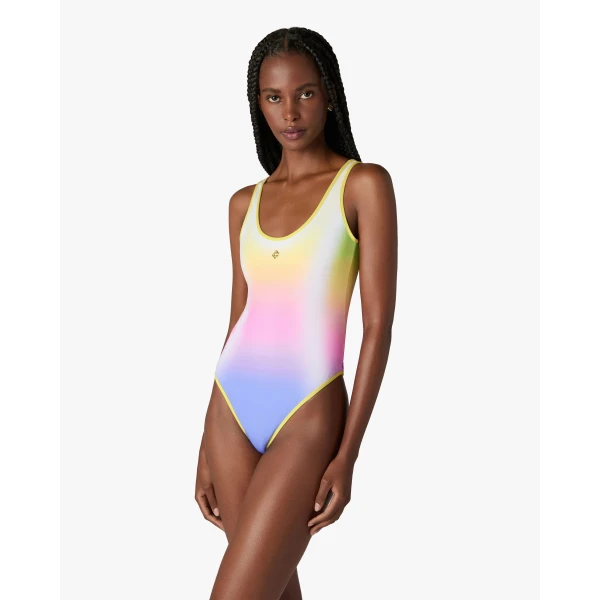 Casablanca Multicolour Gradient Printed Swimsuit, view 2