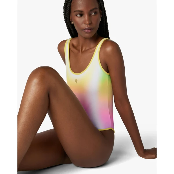 Casablanca Multicolour Gradient Printed Swimsuit, view 4