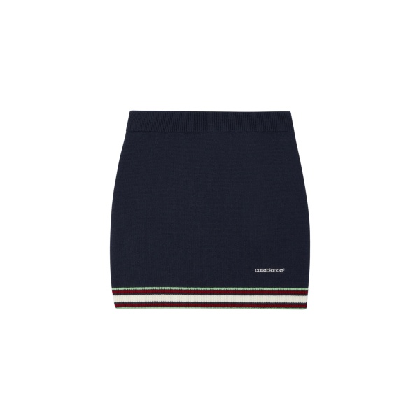 Casablanca Navy Merino Mini Skirt