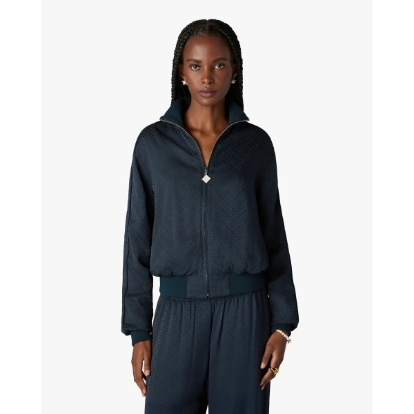 Casablanca Navy Monogram Track Jacket, view 4