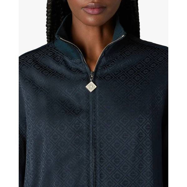Casablanca Navy Monogram Track Jacket, view 5