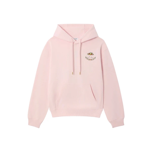 Casablanca Pink Ladurée x Casablanca Embroidered Hooded Sweatshirt