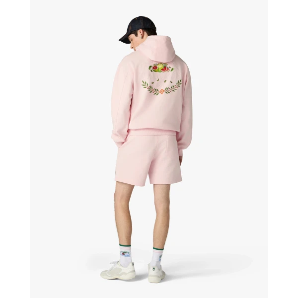 Casablanca Pink Ladurée x Casablanca Embroidered Shorts, view 3