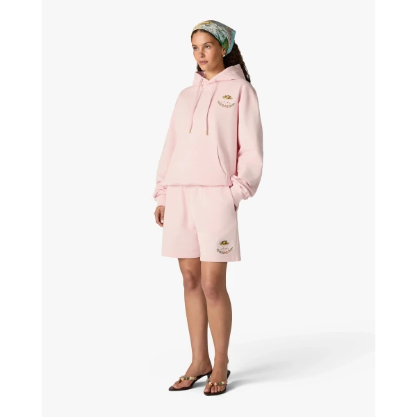 Casablanca Pink Ladurée x Casablanca Embroidered Shorts, view 6