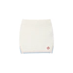 Casablanca White Boucle Tennis Mini Skirt